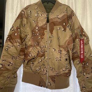 Alpha Industries Camo Bomber Jacket